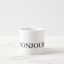 ERSTAUNLICHE BONJOUR Tasse