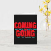 Erstaunliche Coming- und Going-Statement-Grafik Karte (Gelbe Blume)