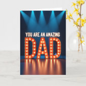 Erstaunliche Dad Spotlight Karte (Gelbe Blume)