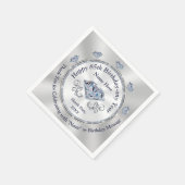 Erstaunliche diamantene, 85. Geburtstagsservietten Serviette (Ecke)