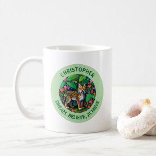 Erstaunliche Feen-Luchs-Bobcat-Tier Kaffeetasse