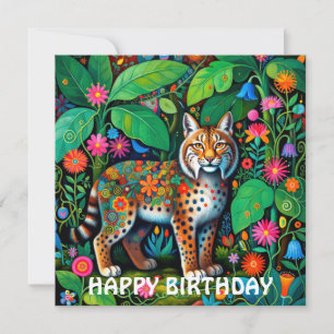 Erstaunliche Feen-Luchs-Bobcat-Tier Karte