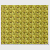 Erstaunliche gelbe burmesische Python Geschenkpapier (Flach)