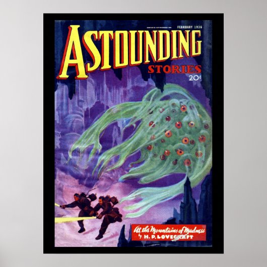 Erstaunliche Geschichten - Feb 1936a_Pulp Art Poster (Vorne)