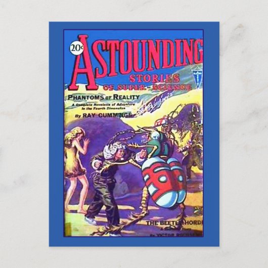 Erstaunliche Geschichten über Super Science Jan 19 Postkarte (Vorderseite)