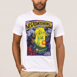 ERSTAUNLICHE GESCHICHTEN Vintage-Pulp-Magazin-Cove T-Shirt