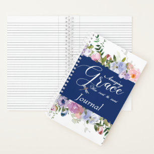 Erstaunliche Gnade Blumenjournal Notizblock