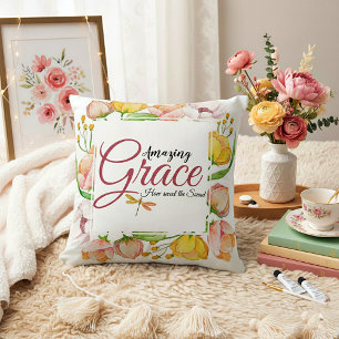 Erstaunliche Gnade Wasserfarbe floral Kissen