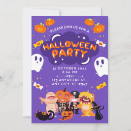 Erstaunliche Halloween-Party-Einladung Einladung