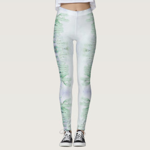 Erstaunliche hellgrüne Kaktus-Muster-Leggings Leggings