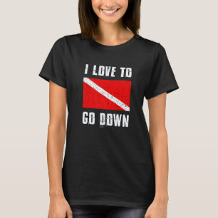 Erstaunliche Liebe, um Taucherflagge Scuba-Diving T-Shirt