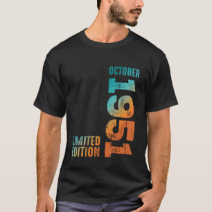 Erstaunliche limitierte Auflage Oktober 1951 Retro T-Shirt