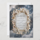 Erstaunliche magische Lichter Save the Date Einladung (Vorderseite)