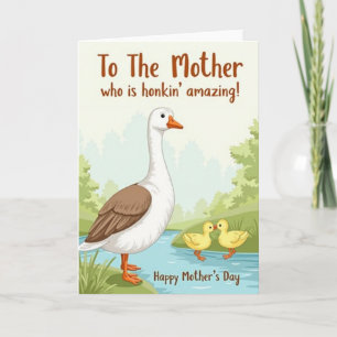 Erstaunliche Mother Goose Grußkarte Karte