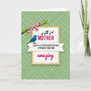 Erstaunliche Mutter Karte mit Blumen