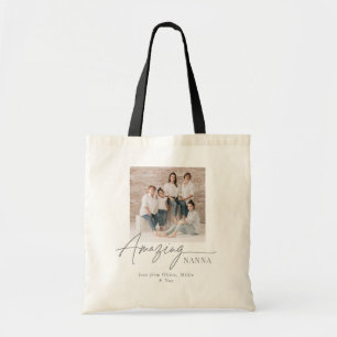 Erstaunliche Nanna Personalisiertes Foto-Geschenk Tragetasche