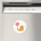 Erstaunliche Pun Liebe Spaß Niedlich Kitty Cat Car Magnet (In Situ (Geschirrspüler))