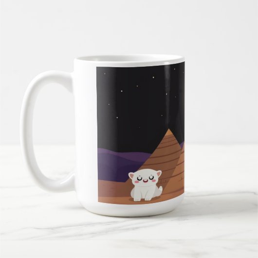 Erstaunliche Pyramiden  Kaffeetasse (Links)