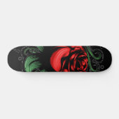 Erstaunliche Rose Skateboard (Horizontal)