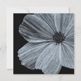 Erstaunliche Schwarz-Weiß-Blumen-Grußkarte