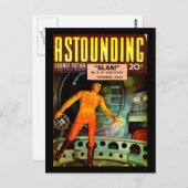 Erstaunliche Science Fiction_ Oktober 1940_Pulp Ar Postkarte (Vorne/Hinten)