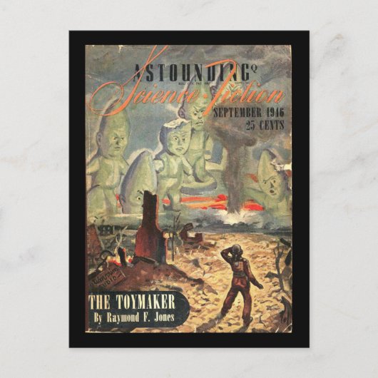 Erstaunliche Science Fiction_ September 1946_Pulp Postkarte (Vorderseite)