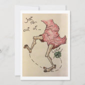 Erstaunliche, skurrile Wasserfarbe. Einladung (Vorderseite)