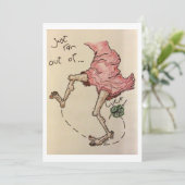 Erstaunliche, skurrile Wasserfarbe. Einladung (Stehend Vorderseite)