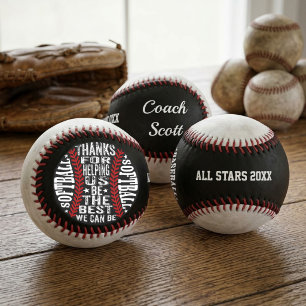 Erstaunliche Softball-Trainer-Typografie-Zitat ind Baseball