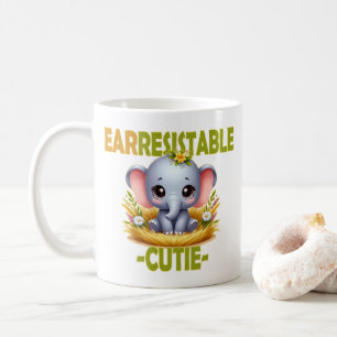 Erstaunliche Süsse Spaß Pun. Baby Elephant Cartoon Kaffeetasse