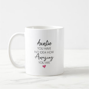 Erstaunliche Tante Geburtstagsname Zitat Kaffeetasse