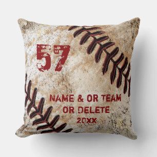 Erstaunliche Vintage-Baseball-Wurfkissen Personali Kissen