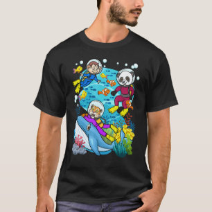 Erstaunliche Wasser-Tiere und ozeanische Tauch-Tau T-Shirt