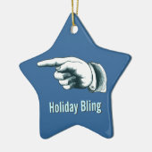 Erstaunliche Weihnachtsbaumverzierung Keramikornament (Links)