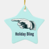 Erstaunliche Weihnachtsbaumverzierung Keramikornament (Hinten)