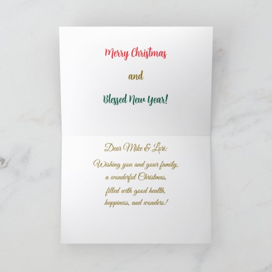 Erstaunliche Weihnachtskarte Karte (Innenseite)