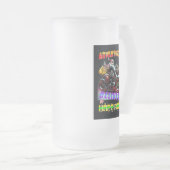 Erstaunliche Zufriedenheit Mattglas Bierglas (VorderseiteRechts)