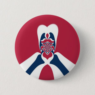 Erstaunlicher abstrakter E.T. Kunstdruck Button