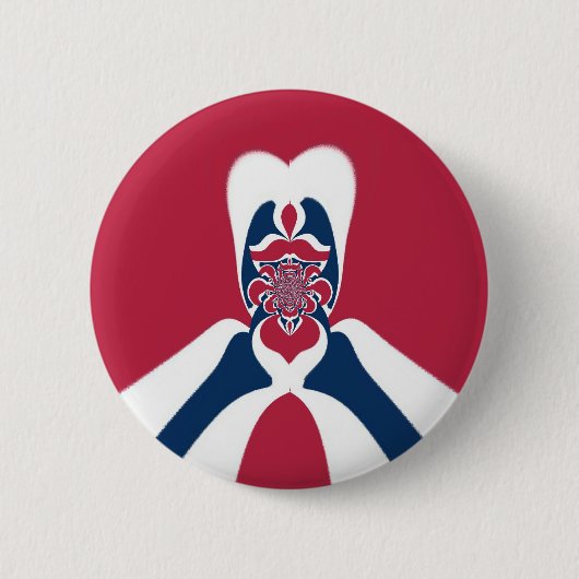 Erstaunlicher abstrakter E.T.-Kunstprint Button (Vorderseite)