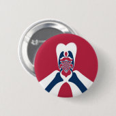 Erstaunlicher abstrakter E.T.-Kunstprint Button (Vorne & Hinten)