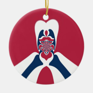 Erstaunlicher abstrakter E.T.-Kunstprint Keramik Ornament