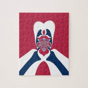 Erstaunlicher abstrakter E.T.-Kunstprint Puzzle