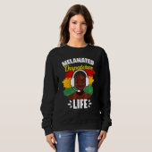 Erstaunlicher afroamerikanischer Dispatch-Lebensla Sweatshirt (Vorne ganz)