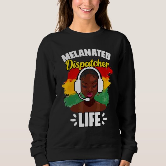 Erstaunlicher afroamerikanischer Dispatch-Lebensla Sweatshirt (Vorderseite)