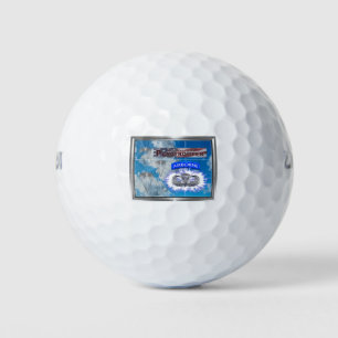 Erstaunlicher amerikanischer Fallschirmjäger und F Golfball