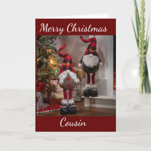 ERSTAUNLICHER **COUSIN** ZU WEIHNACHTEN  KARTE