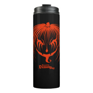 Erstaunlicher Dämonenjunge Pumpkinhead Halloween Thermosbecher