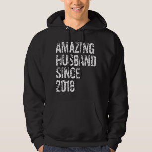 Erstaunlicher Ehemann seit 2018 4. Hochzeitstag Hoodie