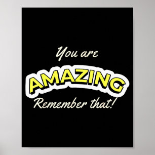 Erstaunlicher Inspirationszitat Motivationsspruch  Poster