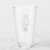 Erstaunlicher Lehrer Danke  Glas (Rückseite)